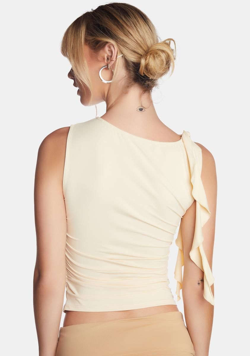 Rendezvous Crop Top - Off White sold by Dolls Kill product image thumbnail 4