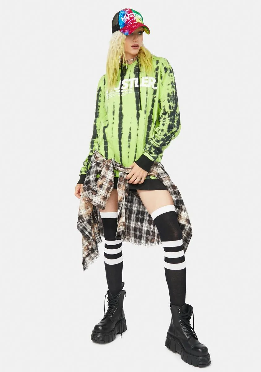 x Hustler Tie Dye Sway Hoodie sold by Dolls Kill product image thumbnail 3