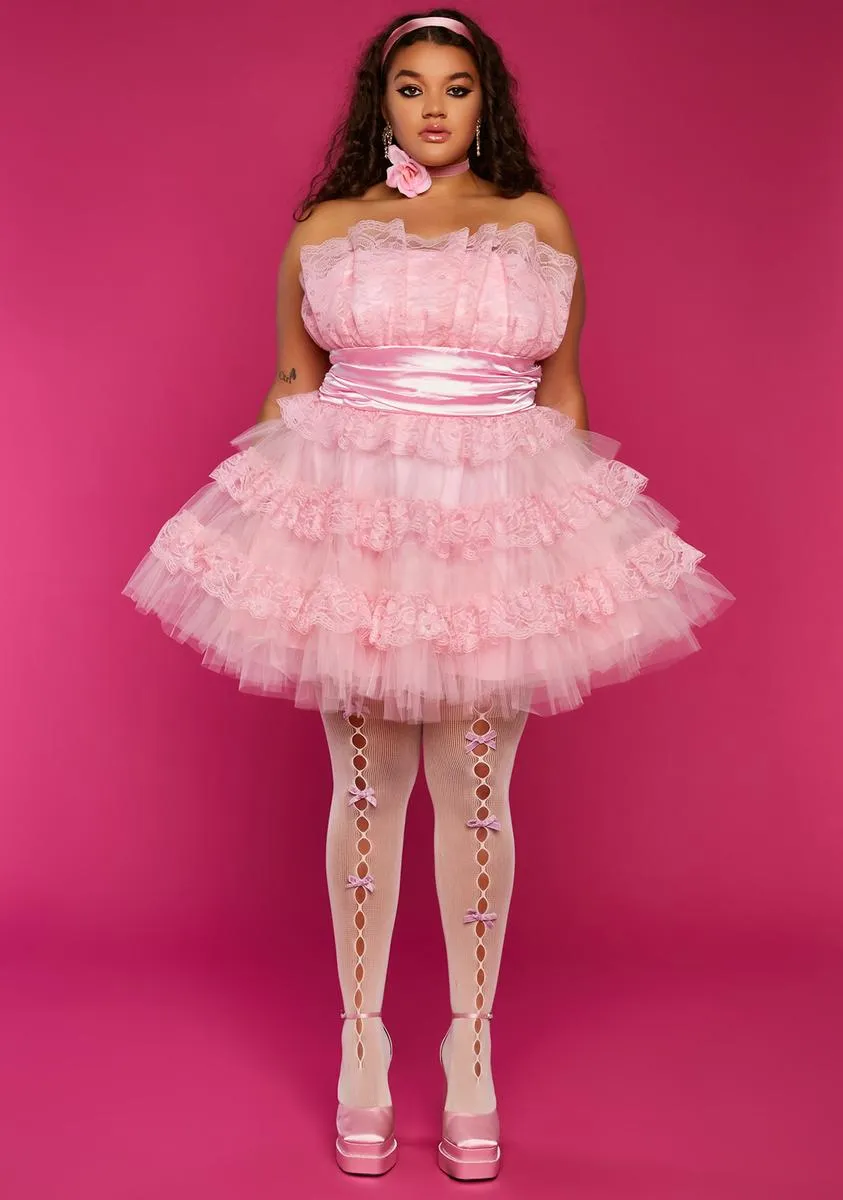 Plus Frost Yourself Tulle Mini Dress sold by Dolls Kill product image thumbnail 3