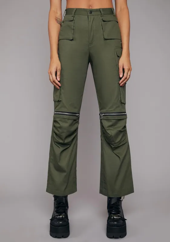 Varsity Player Canvas Cargo Pants sold by Dolls Kill