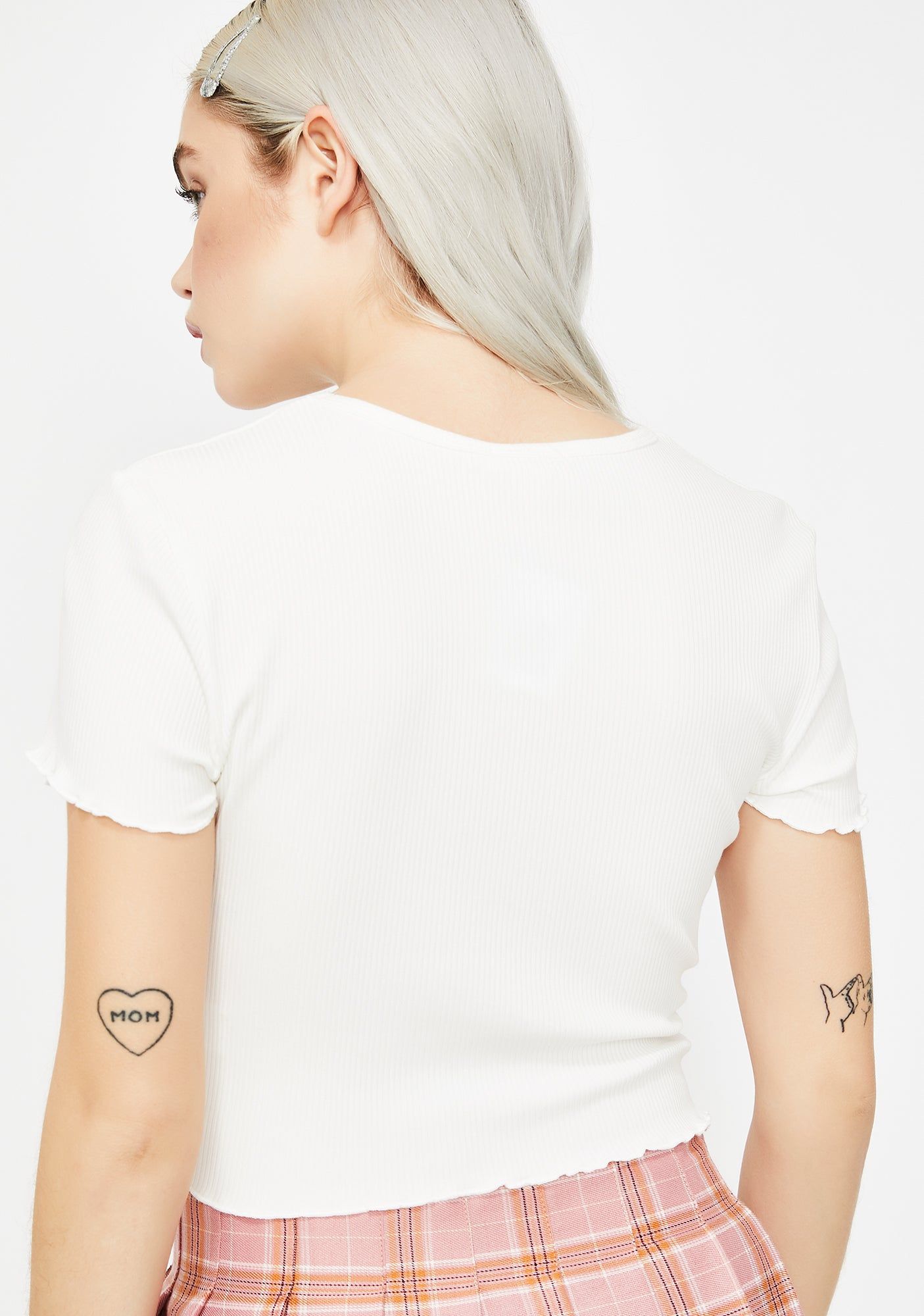 Daddyz Grl Crop Tee sold by Dolls Kill product image thumbnail 4