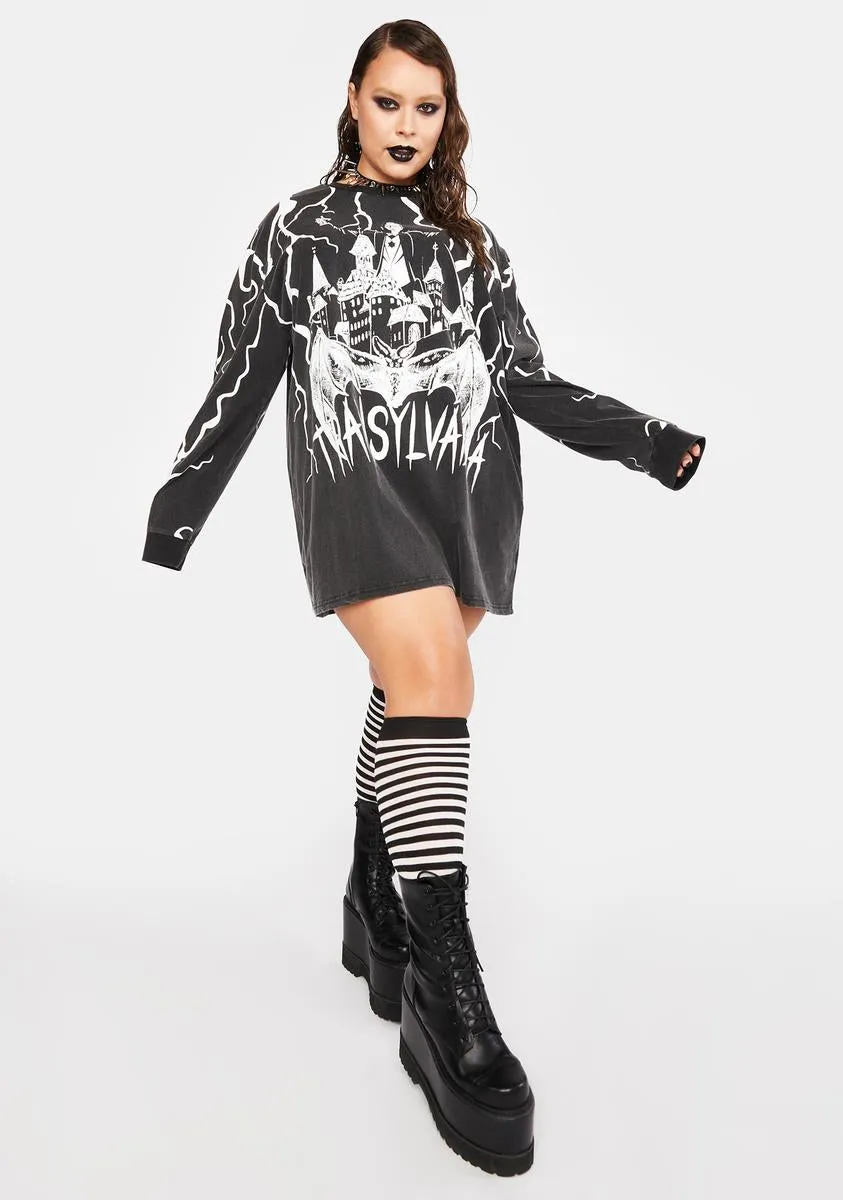Our Ticket To Fly Long Sleeve Graphic Tee sold by Dolls Kill product image thumbnail 3