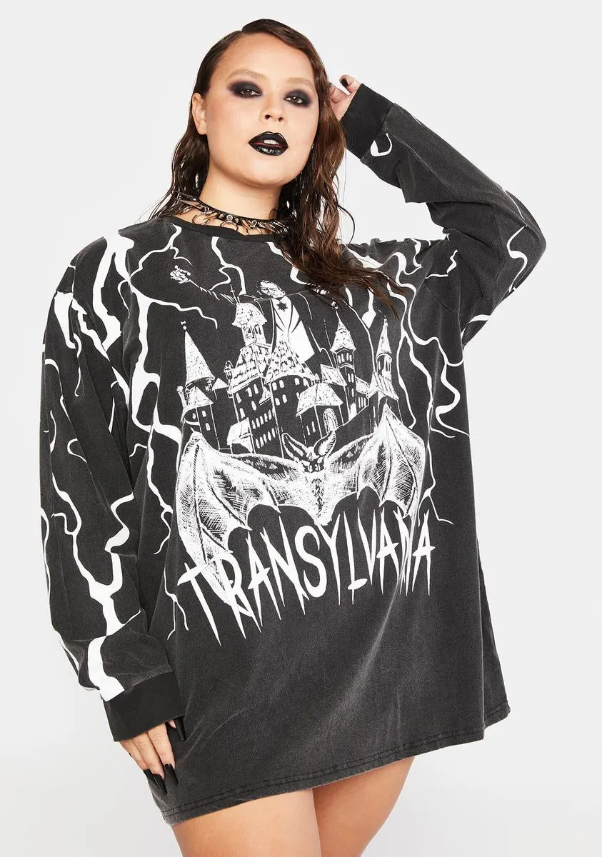 Our Ticket To Fly Long Sleeve Graphic Tee sold by Dolls Kill