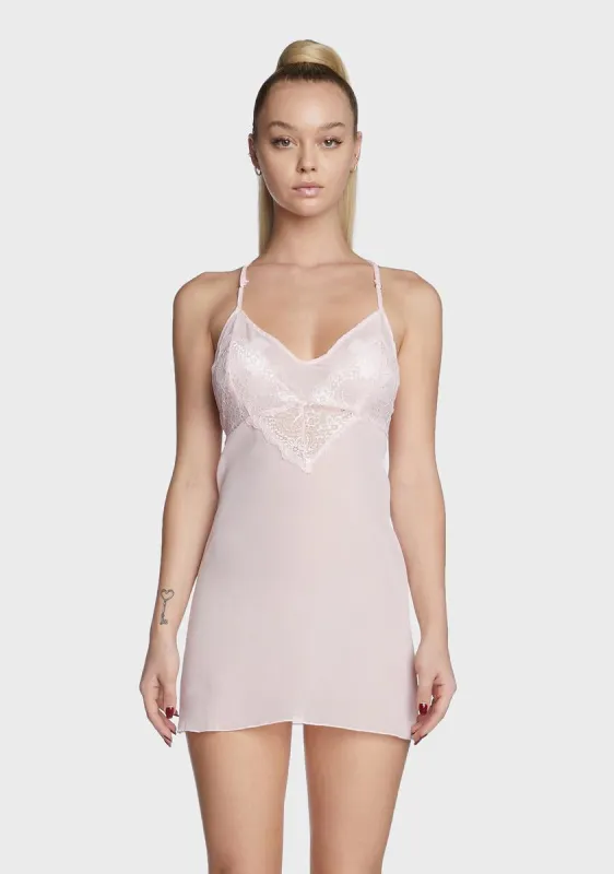 You're A Miracle Lace Trim Chemise sold by Dolls Kill