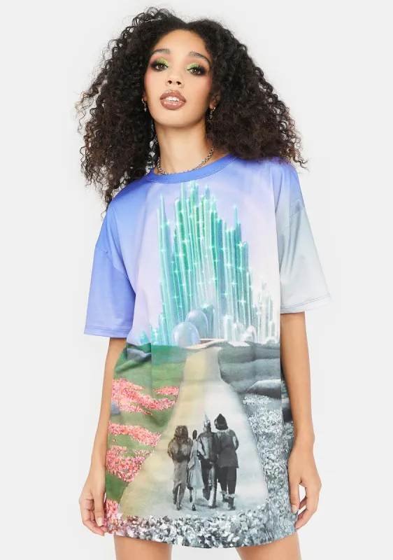 City Of Emeralds Oversized Tee sold by Dolls Kill
