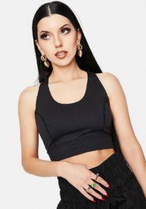 Black Light Synergy Crop Top sold by Dolls Kill