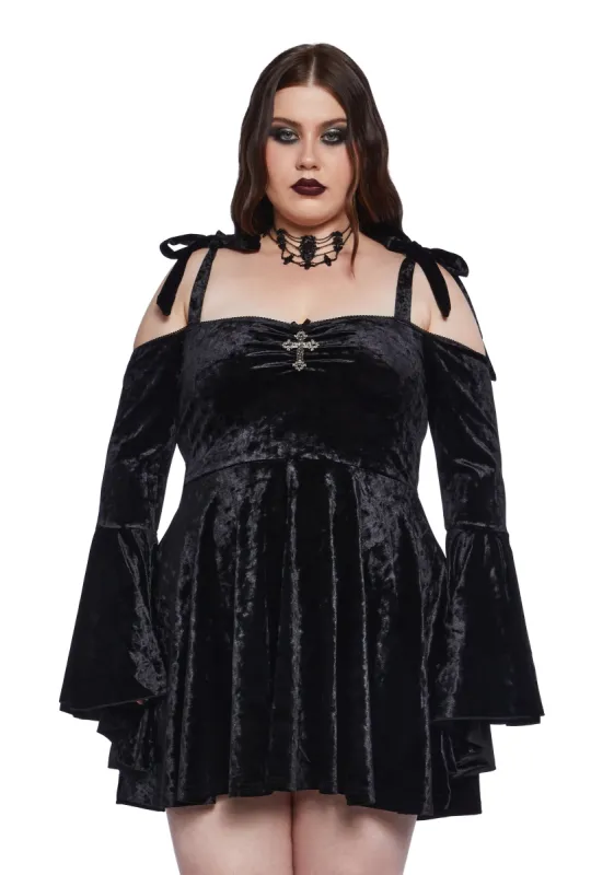 Plus Nocturnal Elegance Mini Dress sold by Dolls Kill