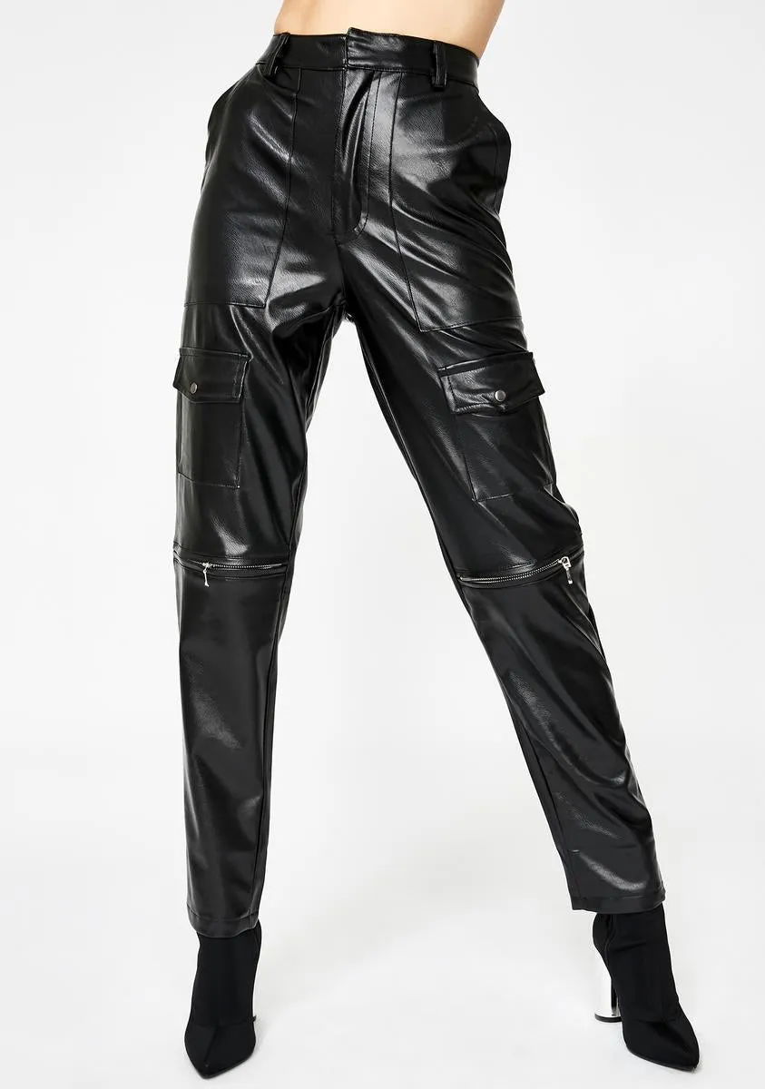 Faroe Faux Leather Trousers sold by Dolls Kill