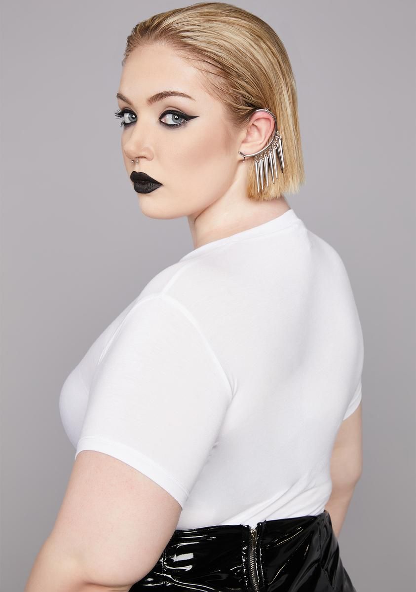 Plus Purely Dying Inside Baby Tee sold by Dolls Kill product image thumbnail 4