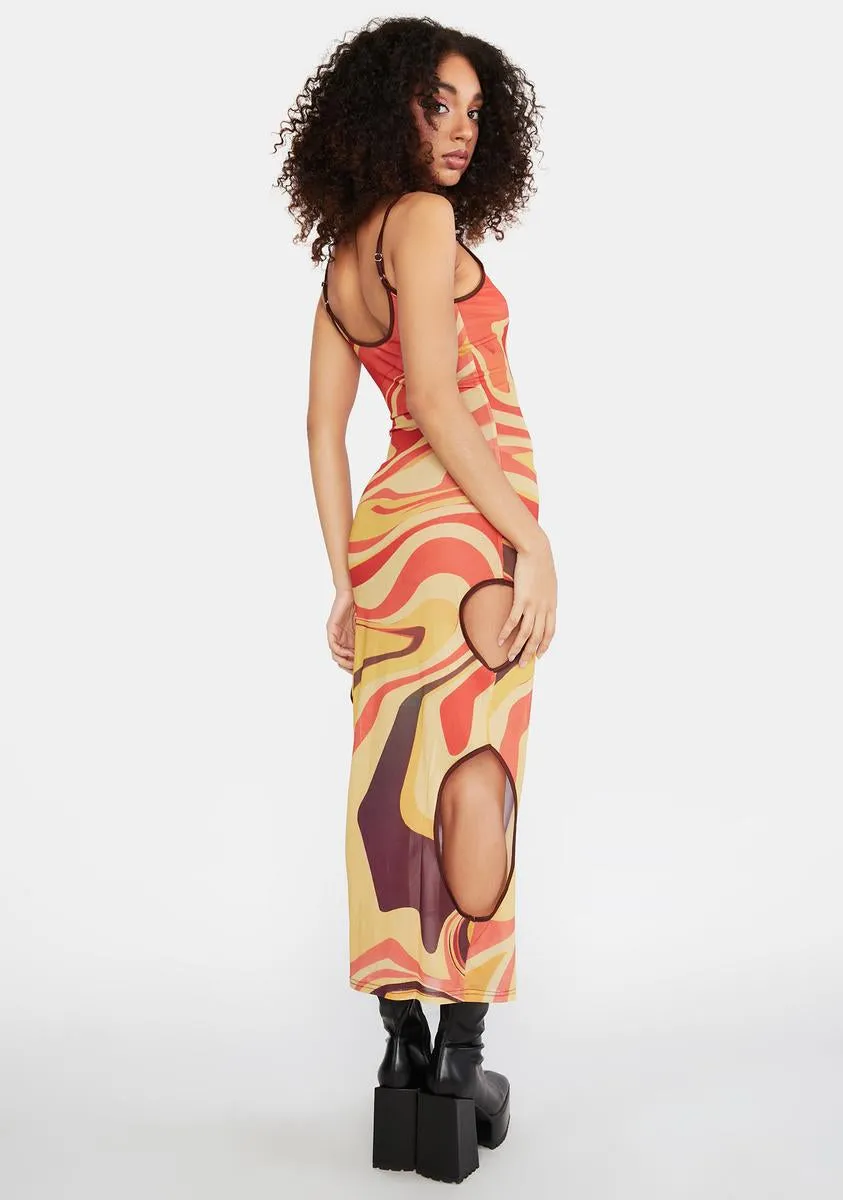 Forward It Swirl Maxi Dress sold by Dolls Kill product image thumbnail 4
