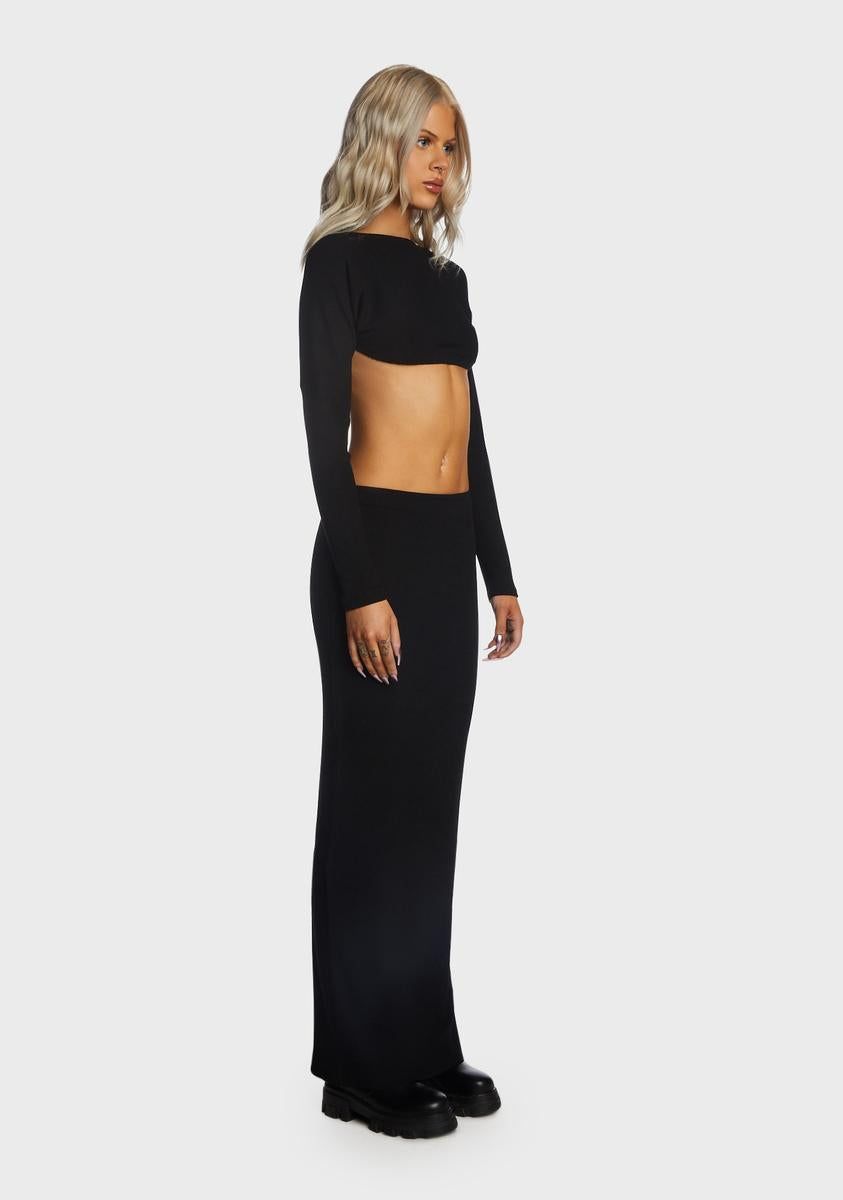 Backless Crop Top And Maxi Skirt Set sold by Dolls Kill product image thumbnail 3