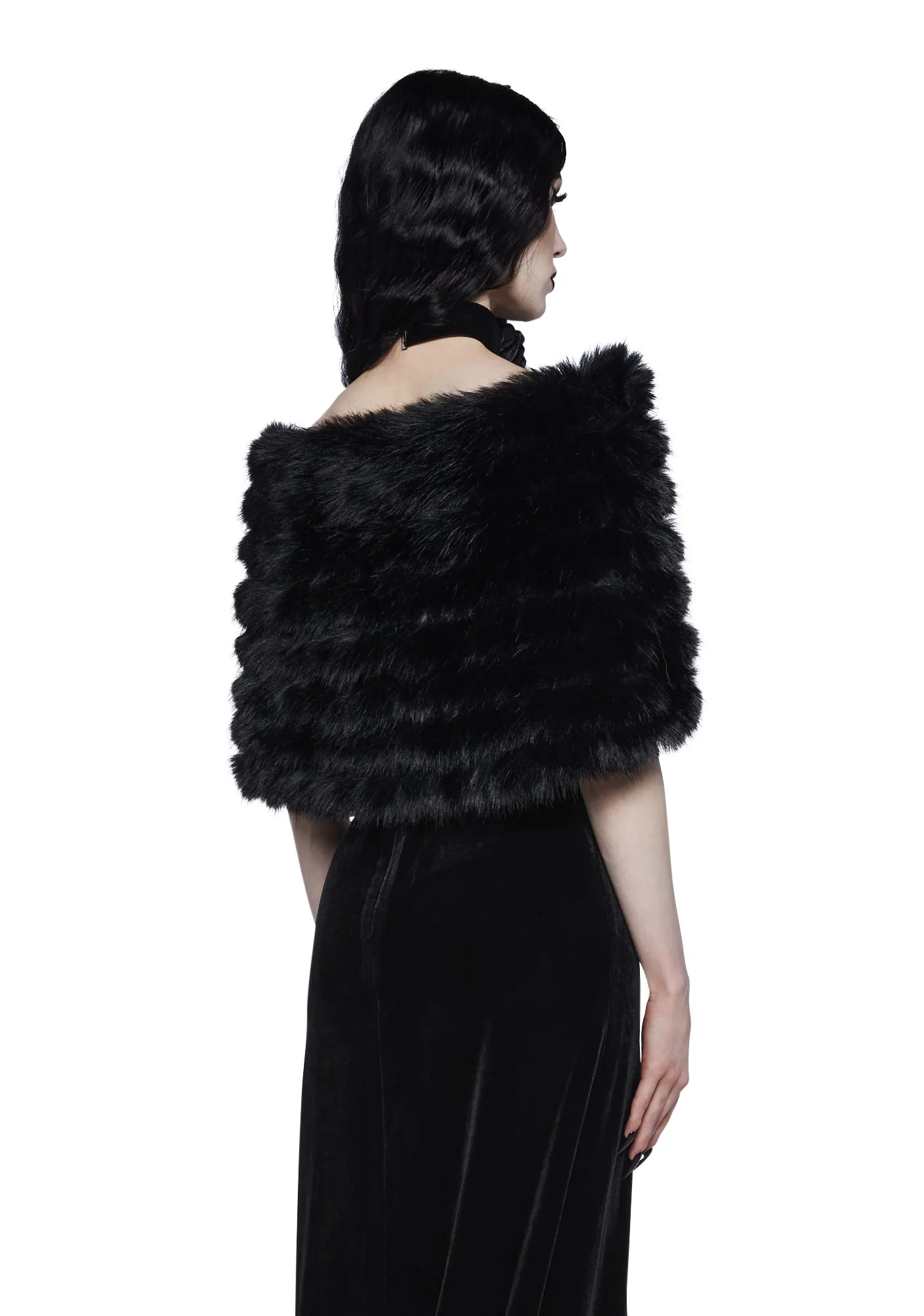 Dark Diva Faux Fur Shrug sold by Dolls Kill product image thumbnail 4
