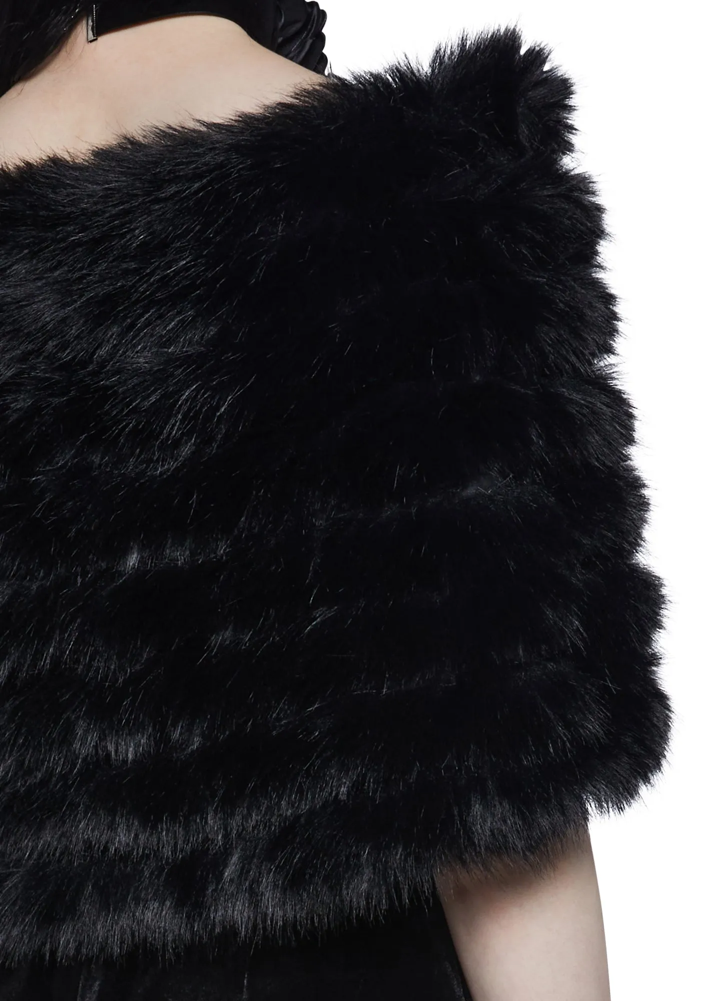 Dark Diva Faux Fur Shrug sold by Dolls Kill product image thumbnail 5