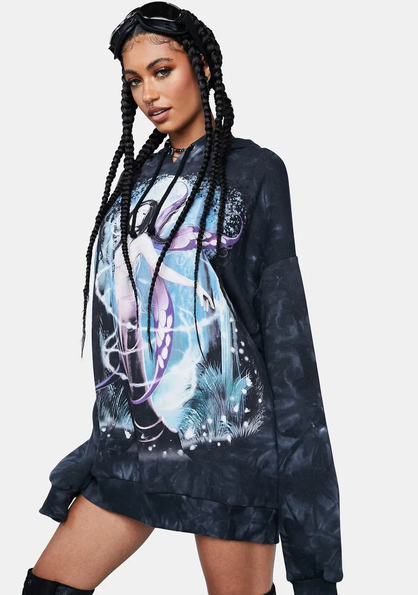 Night Sorcery Oversized Hoodie sold by Dolls Kill product image thumbnail 3