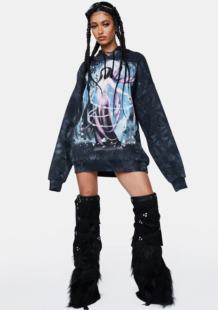 Night Sorcery Oversized Hoodie sold by Dolls Kill product image thumbnail 4