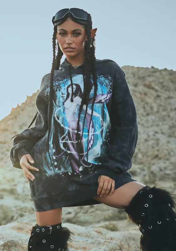 Night Sorcery Oversized Hoodie sold by Dolls Kill