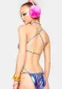 Aqua Corrupt Mind Strappy Bodysuit sold by Dolls Kill