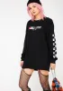 Checkerboard Eyes Long Sleeve Tee sold by Dolls Kill