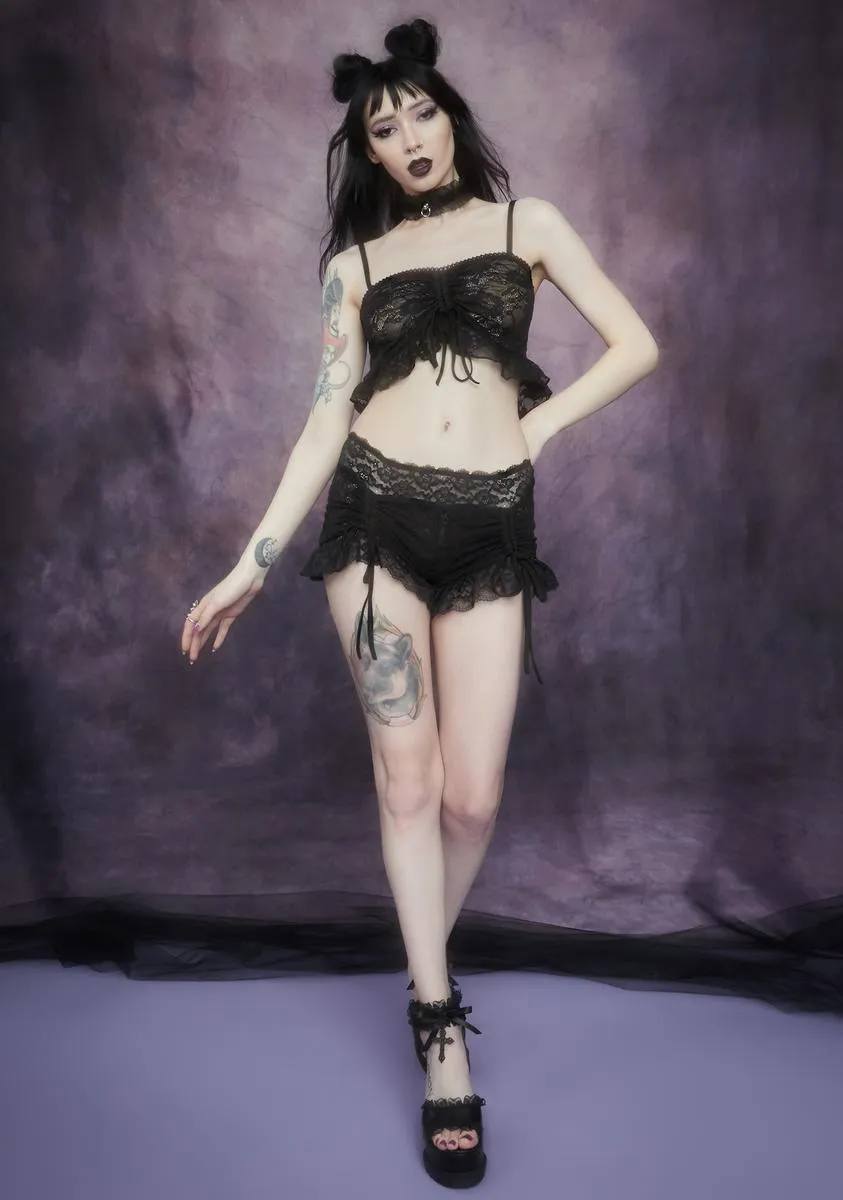 Nettles And Nectar Ruffle Lace Cami Tank sold by Dolls Kill product image thumbnail 3