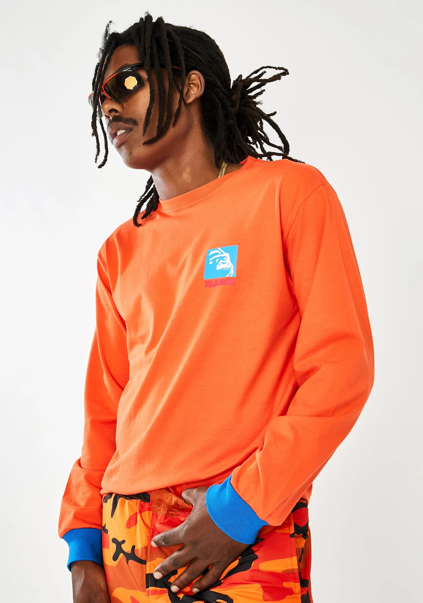 Bicolor Square OG Long Sleeve Tee sold by Dolls Kill