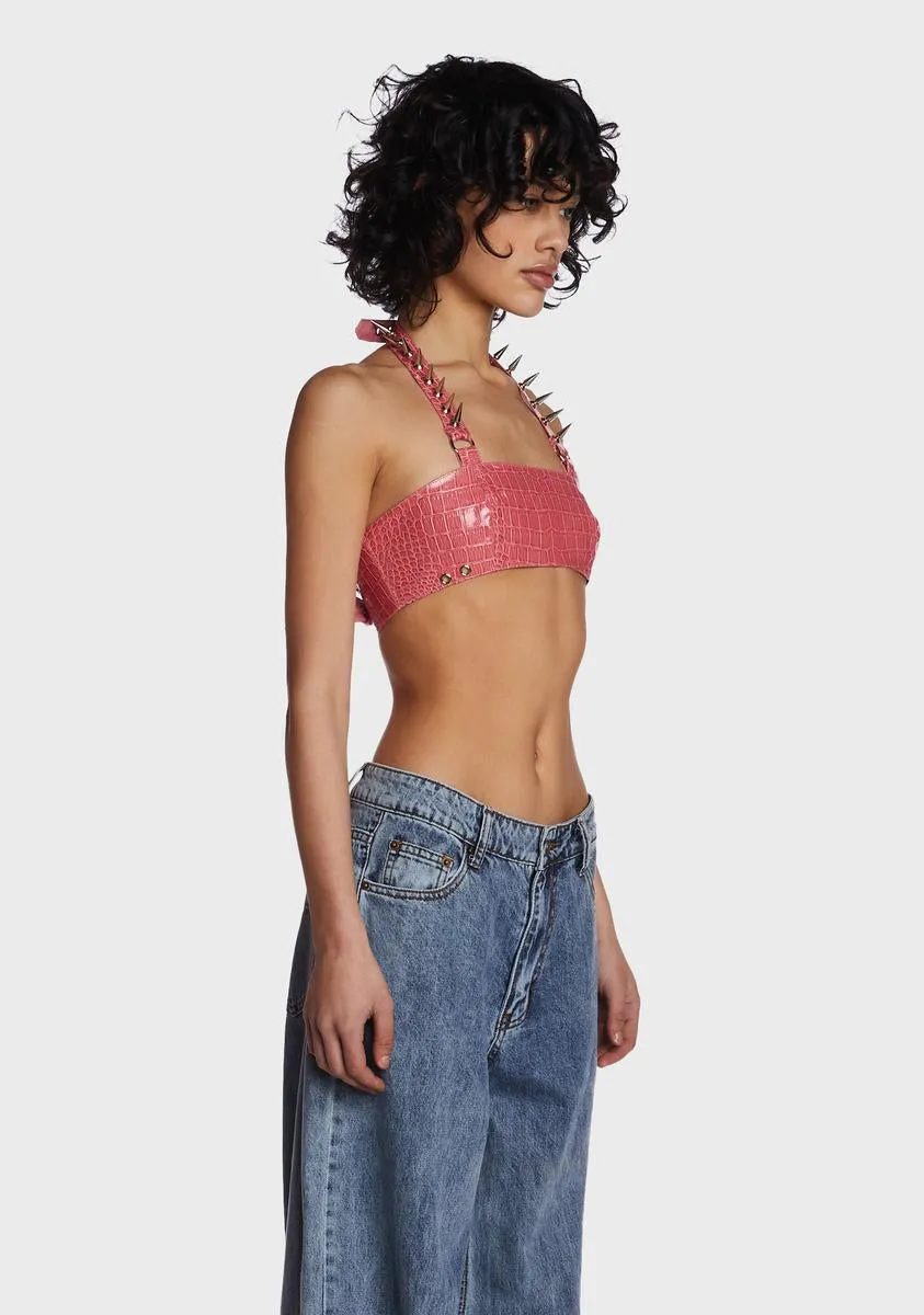 Pink Rivet Top sold by Dolls Kill product image thumbnail 3