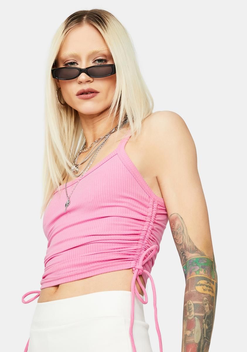 Sweet Love Over Money Ruched Tank Top sold by Dolls Kill product image thumbnail 2