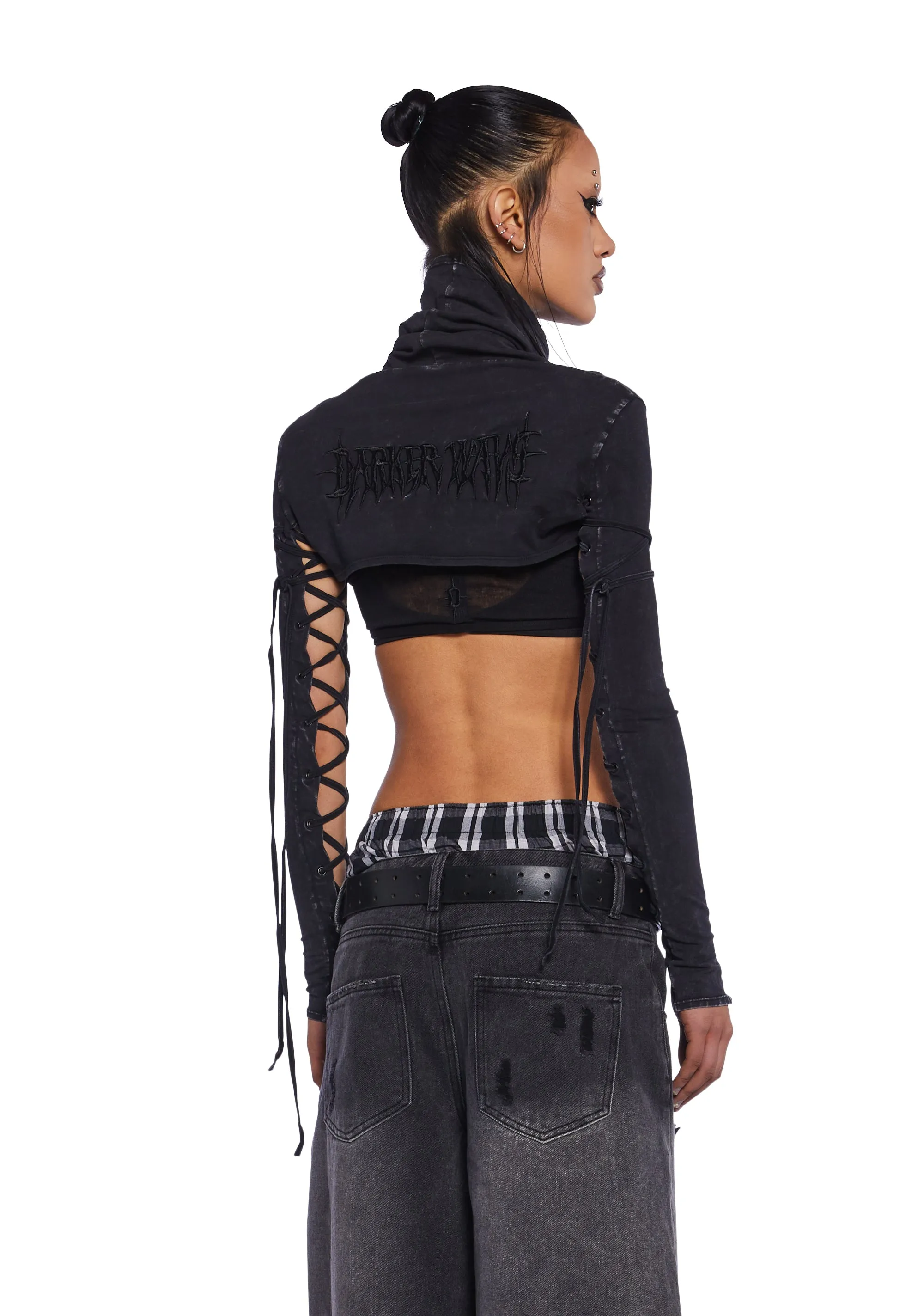 Charged Lace-Up Shrug sold by Dolls Kill product image thumbnail 4