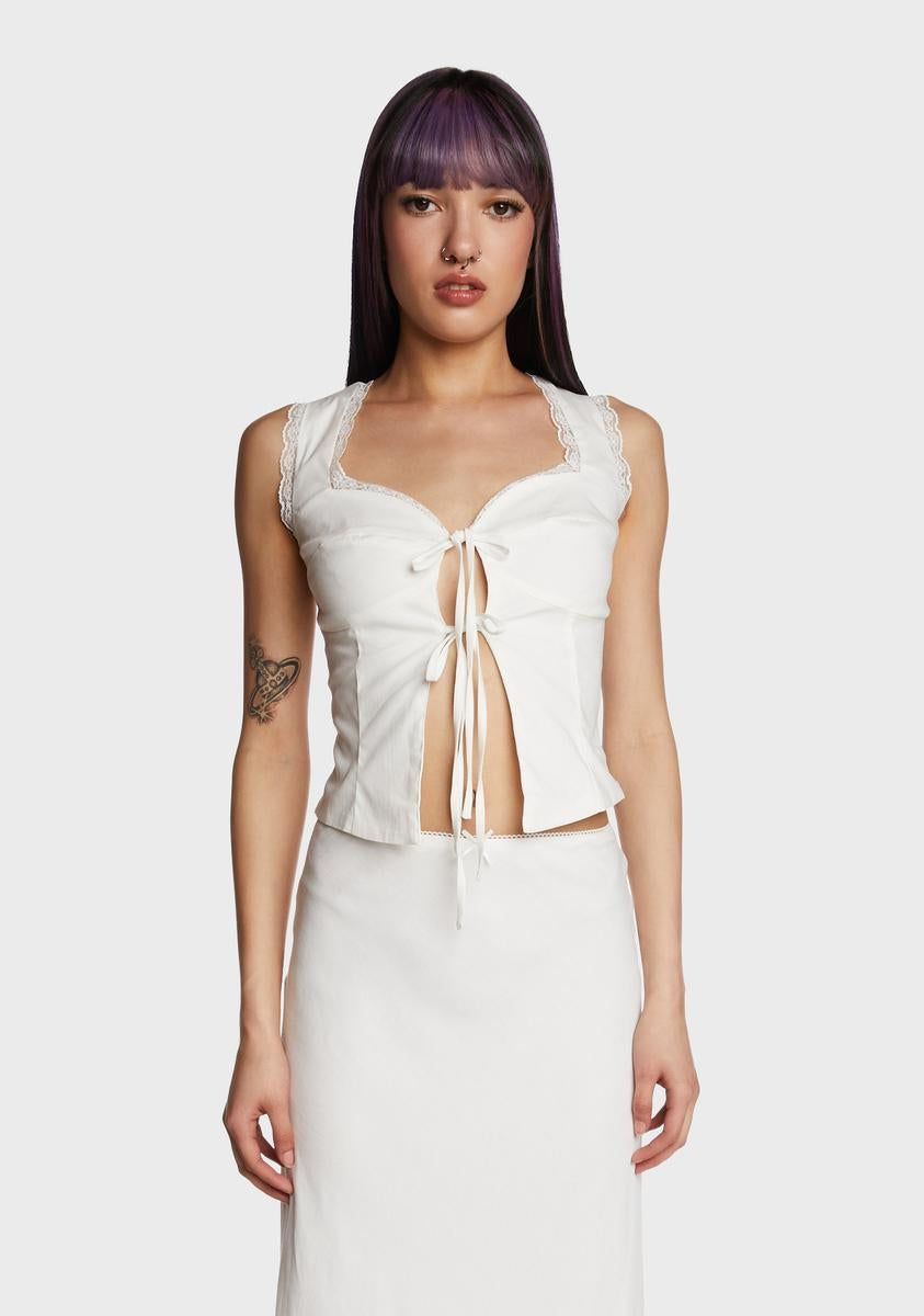 Make Believe Crop Top sold by Dolls Kill