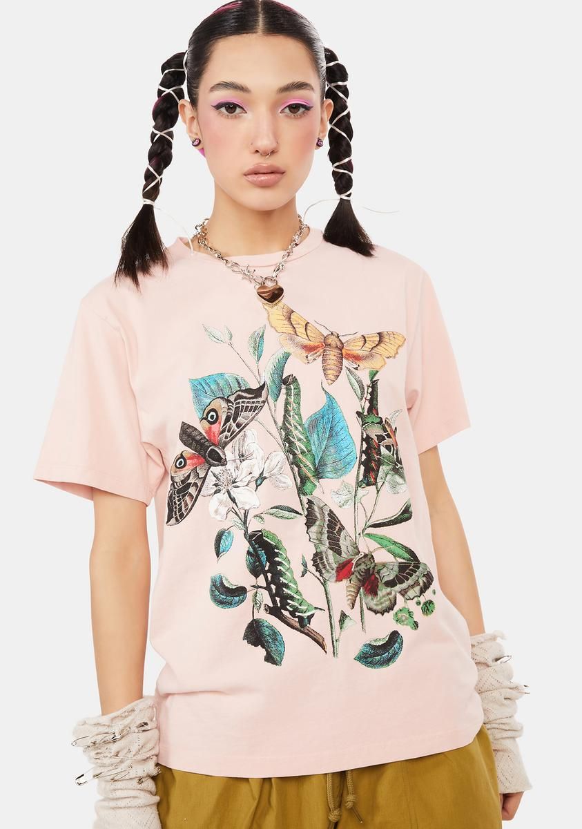 Moths Graphic Tee sold by Dolls Kill