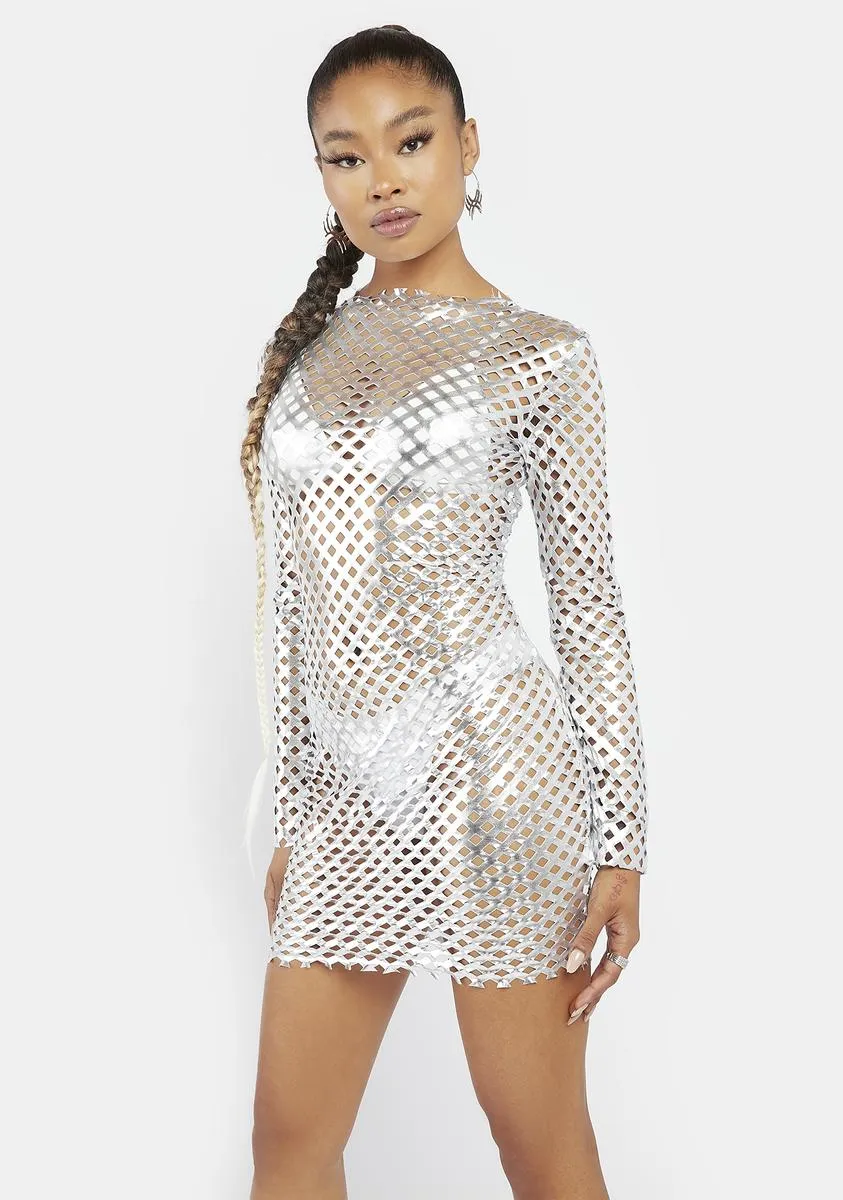 Nothing To Hide Fishnet Mini Dress sold by Dolls Kill product image thumbnail 2