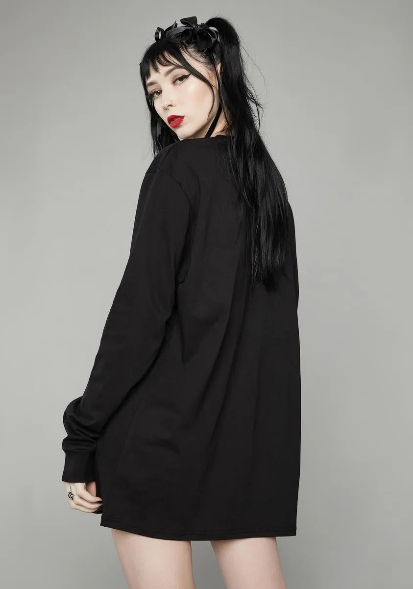 Haunted Portrait Oversized Tee sold by Dolls Kill product image thumbnail 4
