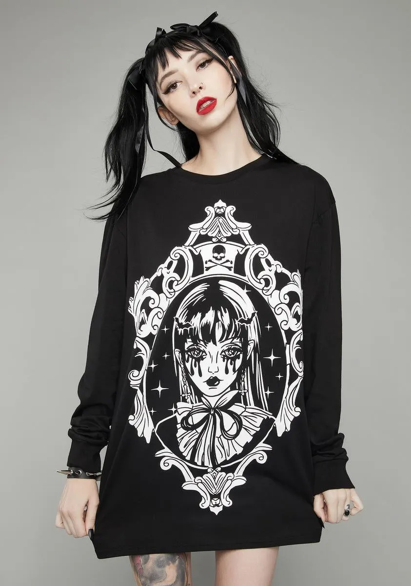 Haunted Portrait Oversized Tee sold by Dolls Kill