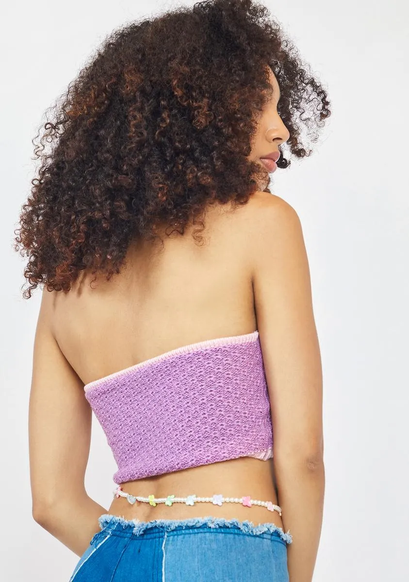 Treat Me Good Knit Crop Top sold by Dolls Kill product image thumbnail 4