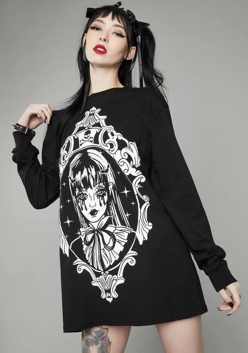 Haunted Portrait Oversized Tee sold by Dolls Kill product image thumbnail 2