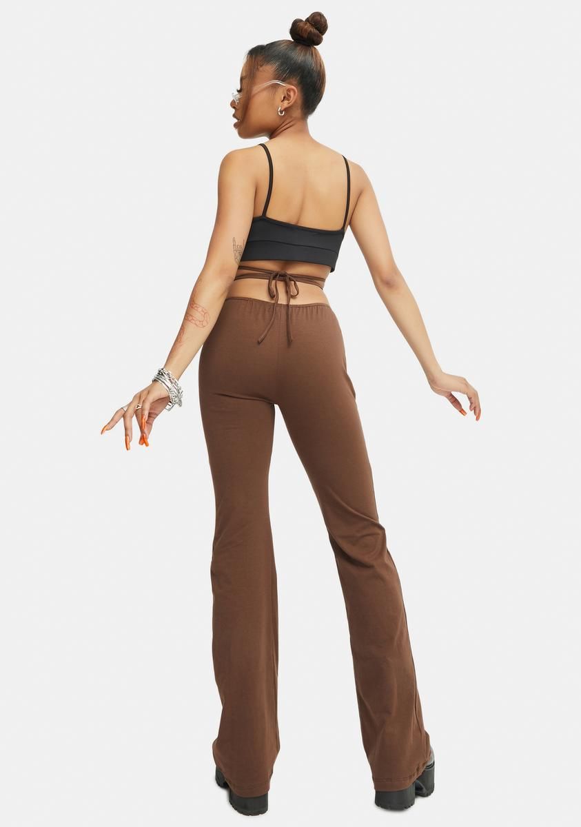 Cocoa Sakeri Flare Trousers sold by Dolls Kill product image thumbnail 4