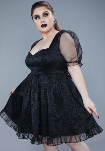 My Dark Bidding Babydoll Dress sold by Dolls Kill