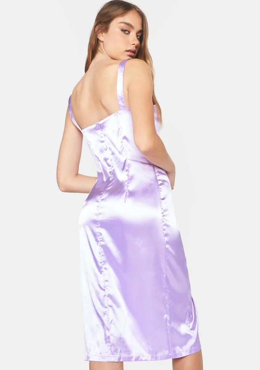 Lavender Night To Remember Midi Dress sold by Dolls Kill product image thumbnail 4