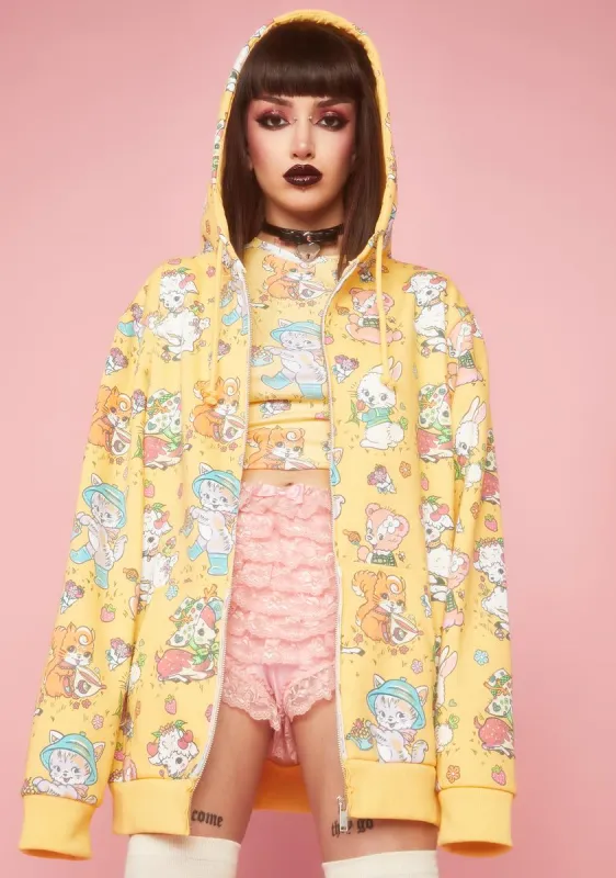 Cute Critters Hoodie sold by Dolls Kill