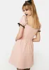 Pink Lace Trim Mini Dress sold by Dolls Kill