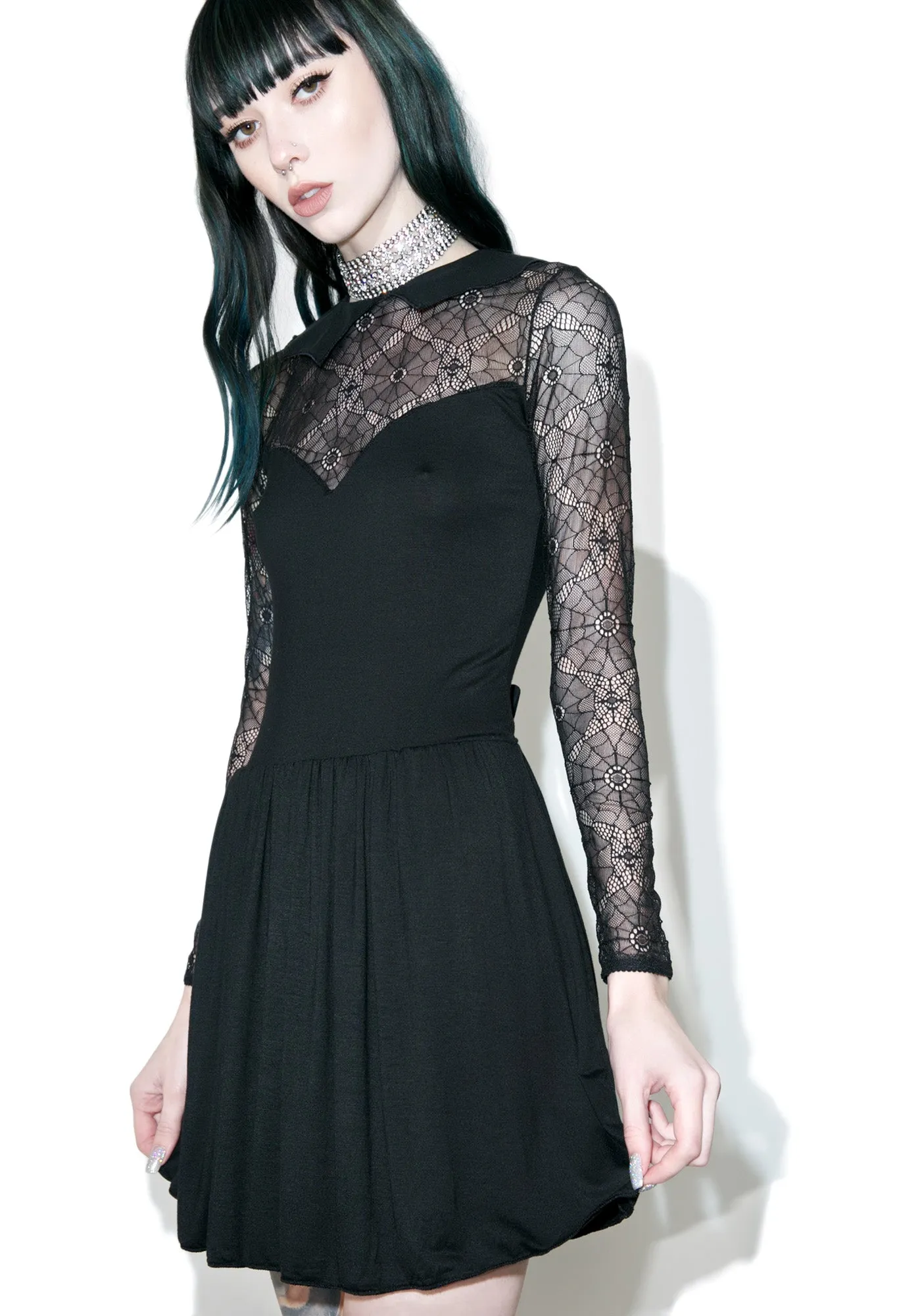Salvation Lace Skater Dress sold by Dolls Kill product image thumbnail 3