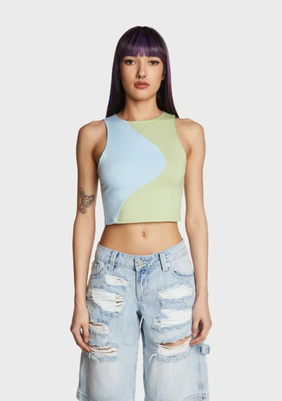 Feel-Good Vibes Crop Top sold by Dolls Kill