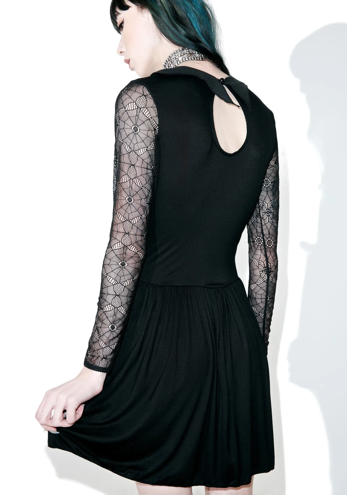 Salvation Lace Skater Dress sold by Dolls Kill product image thumbnail 4