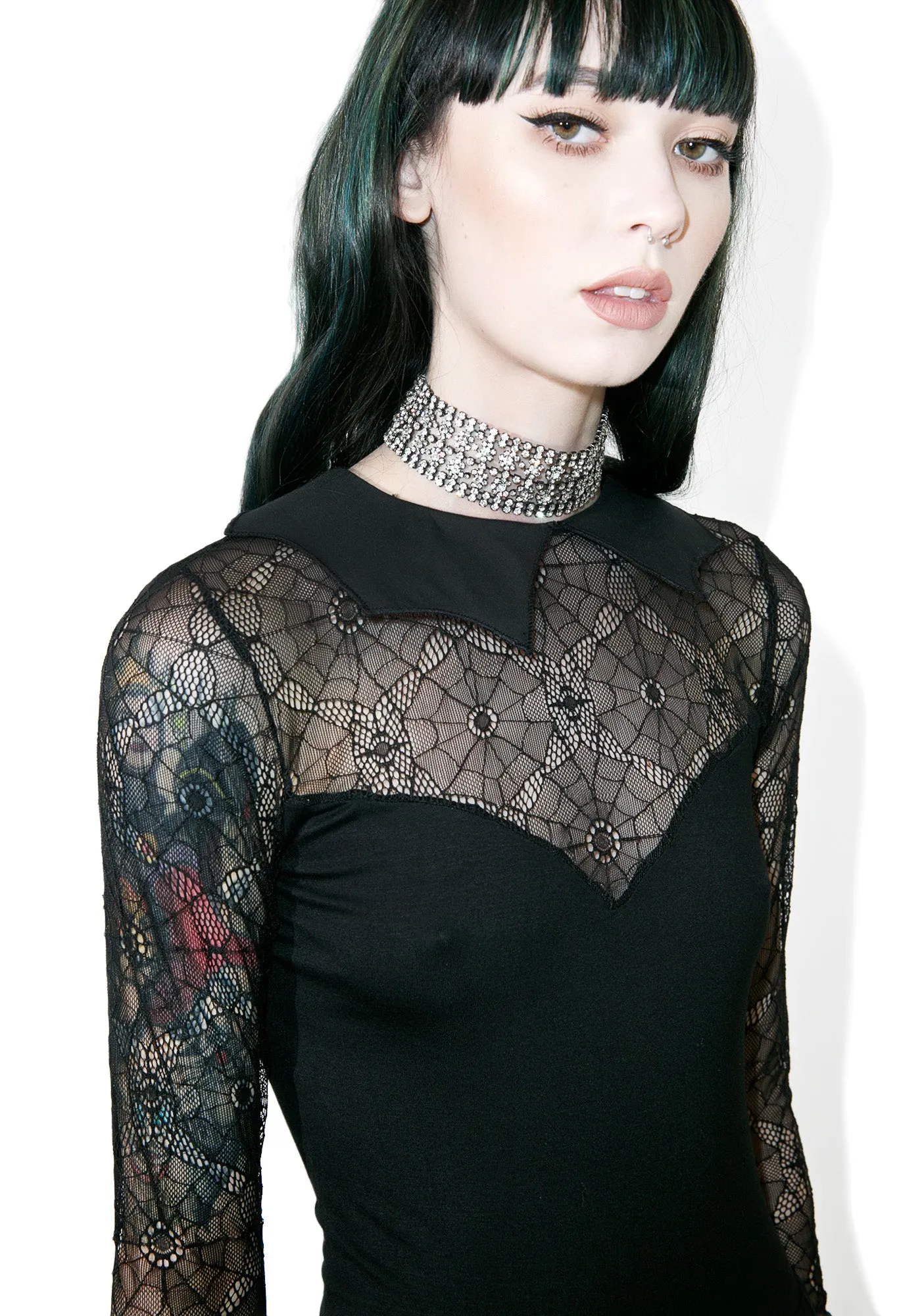 Salvation Lace Skater Dress sold by Dolls Kill product image thumbnail 5