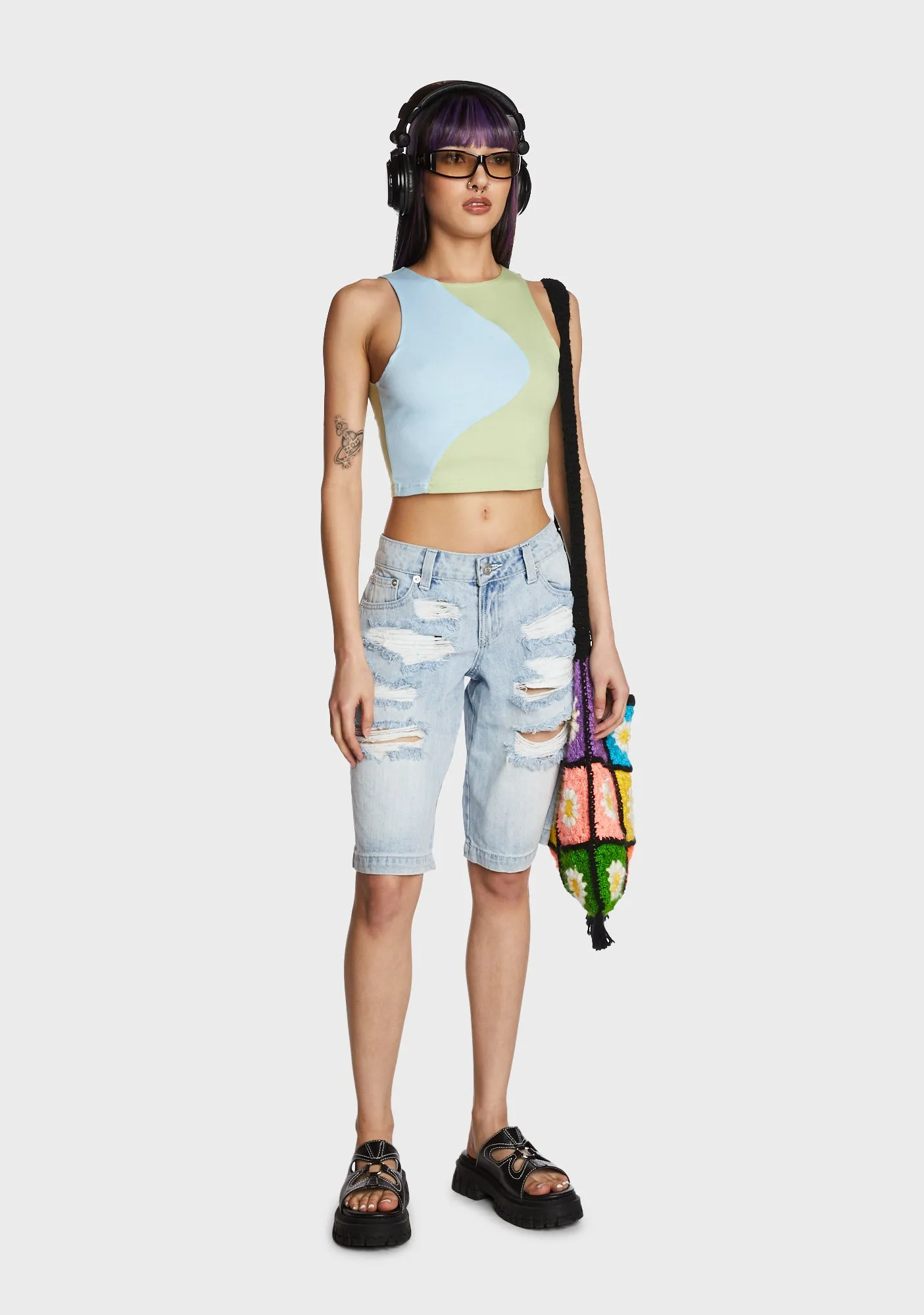 Feel-Good Vibes Crop Top sold by Dolls Kill product image thumbnail 3