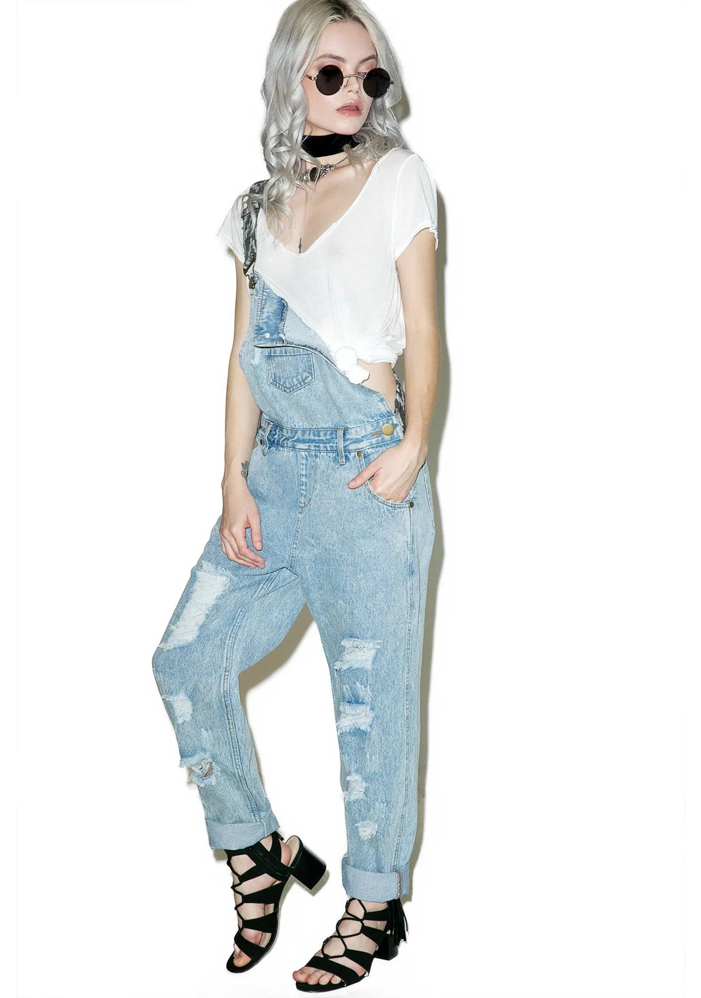 Desperado Distressed Overalls sold by Dolls Kill product image thumbnail 3