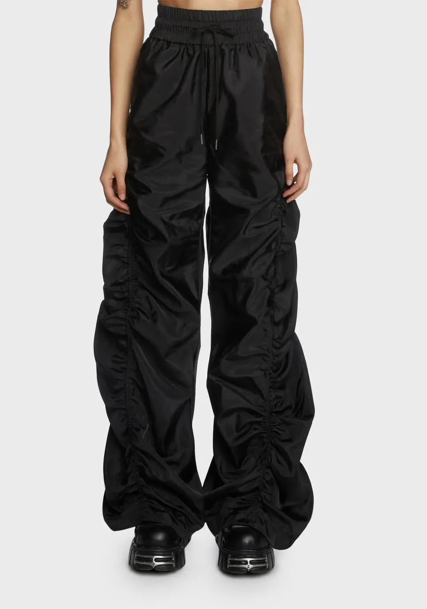 Ruched Wide Leg Pants sold by Dolls Kill