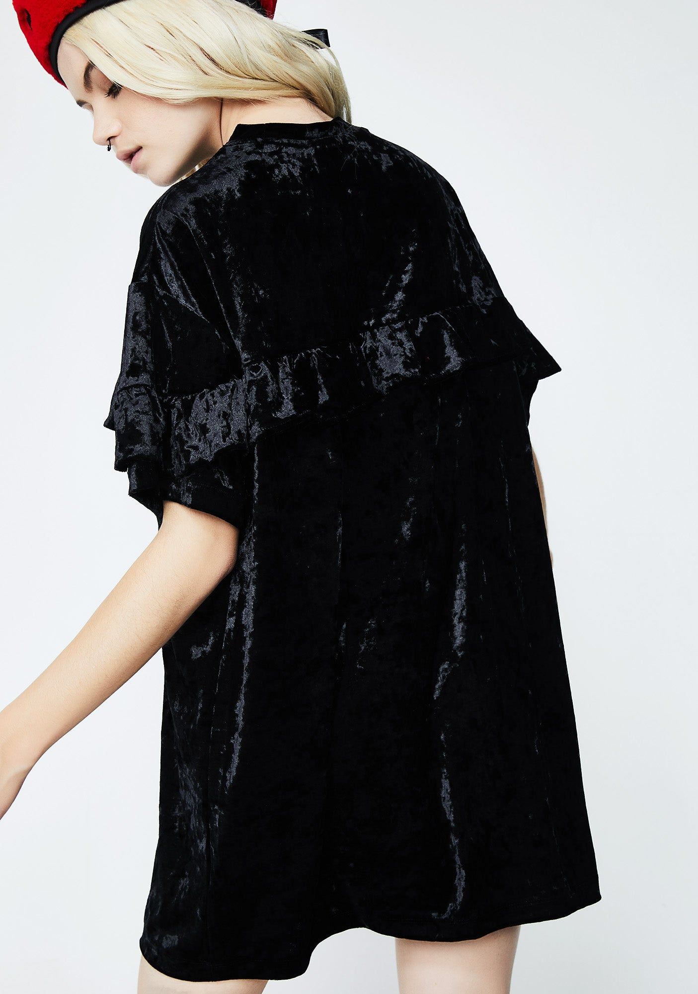 Crushed Heart Frilly Tee sold by Dolls Kill product image thumbnail 4