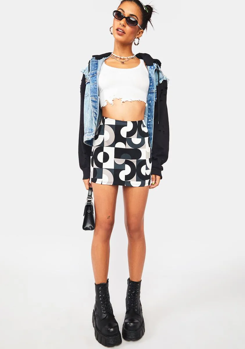 Retro Optic Spot Ima Mini Skirt sold by Dolls Kill product image thumbnail 3