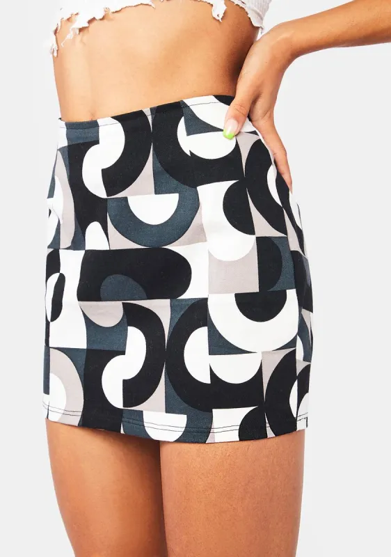 Retro Optic Spot Ima Mini Skirt sold by Dolls Kill