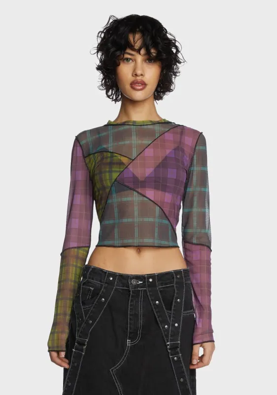 Neat Mesh Top sold by Dolls Kill